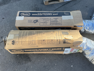 (2) 25 Ft. Class One Master Flow Insulated Flexible Duct