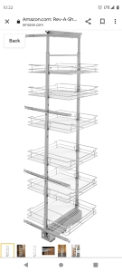 9" wide pull_out chrome pantry