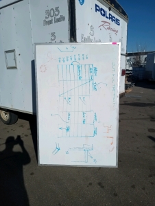 White bord dry erase 48"7/2