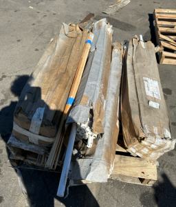 (4) Boxes of 48.5&rdquo; PVC Pipe, (1) Box of Various Size Bamboo Wooden Stick Bundles