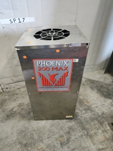 Phoenix Low Grain Refrigerant High Compacity Dehumidifier powers on
