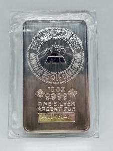 10oz .999 Fine Silver Bar