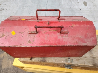 Red Tool Box with Air Tools