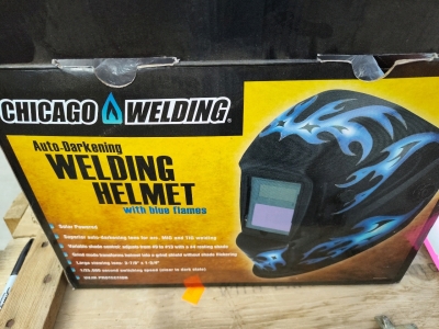 Chicago Electric Auto Darkening Welding Hood in original box