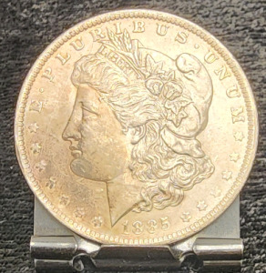 1885 Morgan Silver Dollar, "O" Mint Stamp- Authentication Unavailable