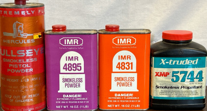 (4) Partial Containers Smokeless Powder