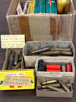 Small Box Of Reloads & Brass In Various Calibers