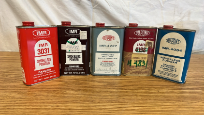 6 Vintage Smokeless Powder Tins