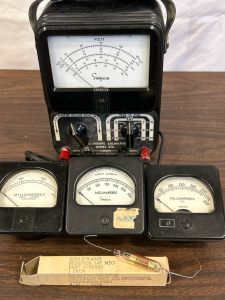 Simpson Oscilloscope Calibrator Model 276 Plus (3) Millamperes & Single 1.47 MEG Resistor