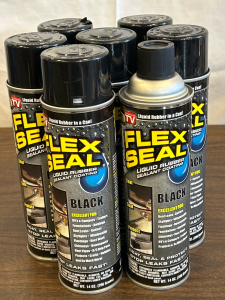 (7) Brand New! Flex Seal &ldquo;Black-14 Oz Cans