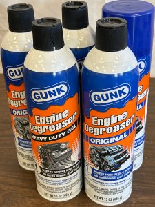 (5) Brand New! Gunk Brand Engine Degreaser (1-Heavy Duty (4) Original) 15 Oz Cans