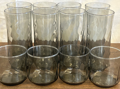 (8) Tall Drinking Glasses (4) Short Drinking Glasses