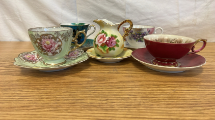 5 Tea Cup And Saucer Sets