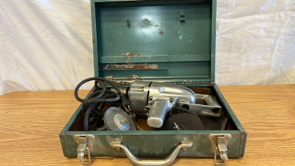 Vintage Montgomery Ward Drill With Accessories, Not Tested