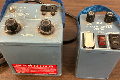 Isolation Transformers Viz Porta-Isotap WP-28 & Viz Isotap II WP-27A