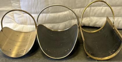 (3) Fireplace Kindling/Log Holders