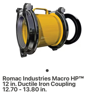 Romac Ind. Macro HP 12.70-13.80x8 SSFE Epoxy L&C, EPDM, 304SS B&N
