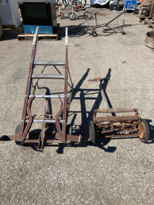 (1) Antique Push Mower (1) Antique Hand Truck?