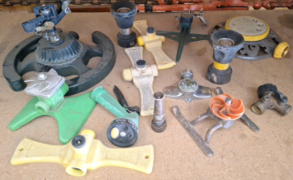 Sprinkler head attachment for hose