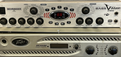 Peavey IPR-3000 DSP Power Amplifier & Behringer Bass V-Amp Pro Virtual Amplification