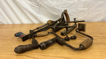 All Vintage Hand Drills, File Rasp And Wood Plane