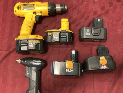 DeWalt, Various Batteries, Sucura Cordless Screwdriver