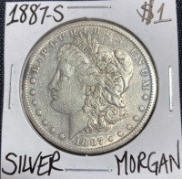 1887-S Silver Morgan Dollar