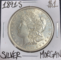 1891-S Silver Morgan Dollar