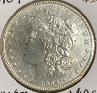 1904 Silver Morgan Dollar - 3