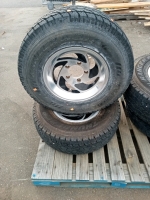 (4) thunderer ranger a/t r404.30x9.5r15lt good condition with rims - 4