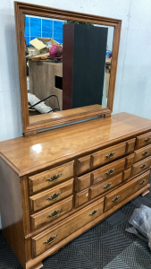 11-Drawer Dresser w/ Vanity Mirror