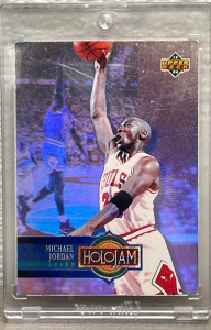1994 Upper Deck Michael Jordan Holojam Collectible Basketball Card (In Hard Plastic Protector)
