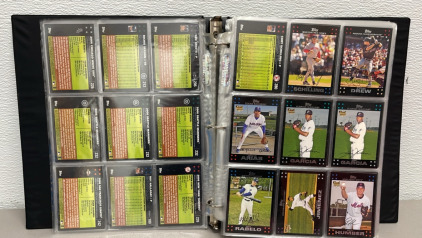 (400) 2007 MLB Topps Collectible Baseball Cards Named To Curt Shilling, Jose Garcia, Joaquin Arias, Greg Maddox And Others W/ Binder