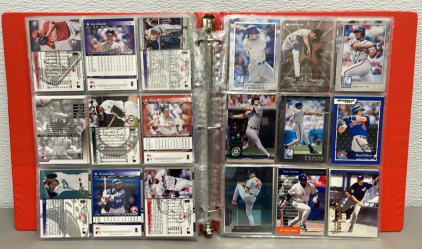 (190+) 2012 MLB Donruss Collectible Baseball Cards Named To Jim Thome, Miguel Cabrera, Craig Biggio, Tito Martinez, Tim Salmon, And Others W/ Binder