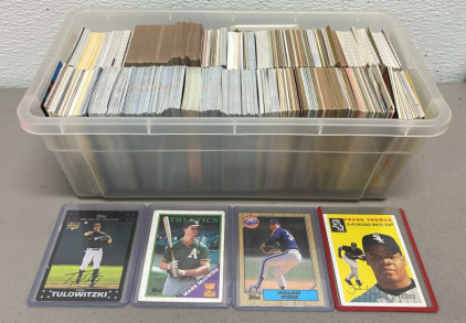 (400+) Variety Of MLB Collectible Baseball Cards Named To Frank Thomas, Nolan Ryan, Mark Mcguire, Troy Tulowitzki And Many More