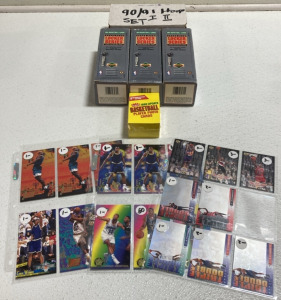 Basketball Cards: (1-3) Locker Series Ft. Michael Jordan, (1) Box Fleer 1990, (1) Box 90-91 Hoops, (3) Sleeve Sheets