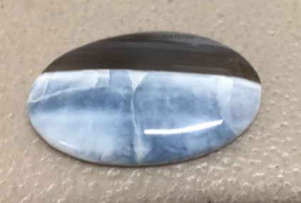 (1) 55.15 CT Natural Owhyee Blue Black Top Quality Opal Gemstone Caboonon