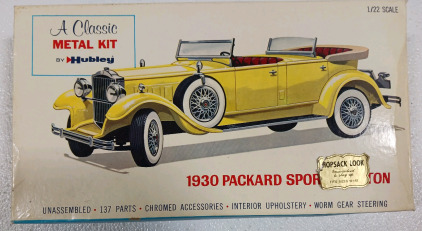 Hubley 1930 PACKARD Sport Phaeton 1/22 Metal Model Kit No. 4859-500