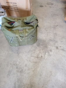 Tactical Lima nbt duffel waterproof duffel bag og green 16"long 23"wide(2)adult sleeping bags blue &red black flannel color