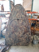 Ameristep quality hunting multi-season outhouse pack-in blind in camo carry bag 85"long 35"wide - 2