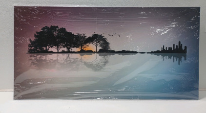 (1) 27 1/2&times;59 Reflection In Water Wall Canvas