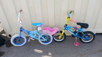 (1) Disney Frozen Kids Bicycle (1) Magna Gravel Blast Kids Bicycle