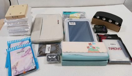 (6) Cards for Bitcoin Miner (1) Airpod Case (1) Case For MacBook Series (3) Ipad Cases (1) Nintendo Switch Case & More!!