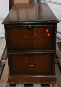(1) 35"&times;29" 2 Drawer wooden Filing Cabinet