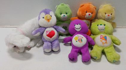 (6) Care Bears (1) Neverending Story Stuffed Dog