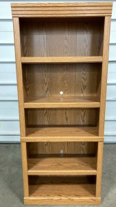 5-Shelf Wood Bookcase