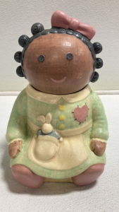 Vintage Doll Shaped Cookie Jar