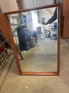 29.5x 43.5 Wood Frame Mirror