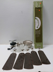 (1) Curved Shower Rod (1) Ceiling Fan Set w/Light Ficture