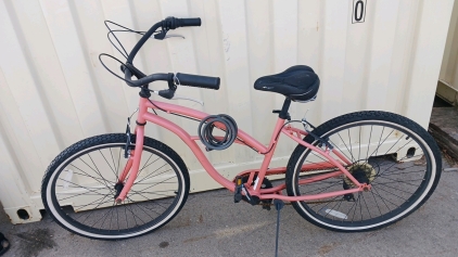 26" Beach Cruiser Peach Bicycle